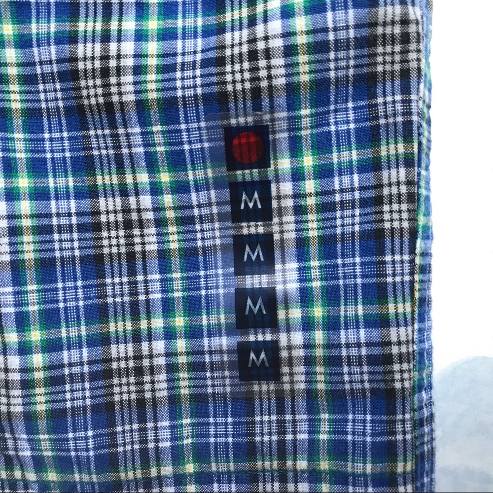 NWT Gymsport Gymboree Kids Blue White Green Plaid Stripe Surf Shorts - Picture 2 of 11